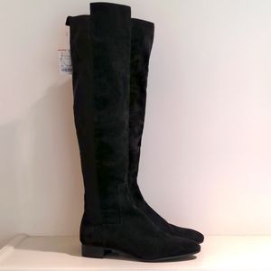 NWT Genuine Leather Suede Black Boots Size 40